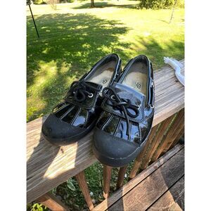 UGG Australia Ashdale Black Duck Water Shoes Sheepskin Leather Women's